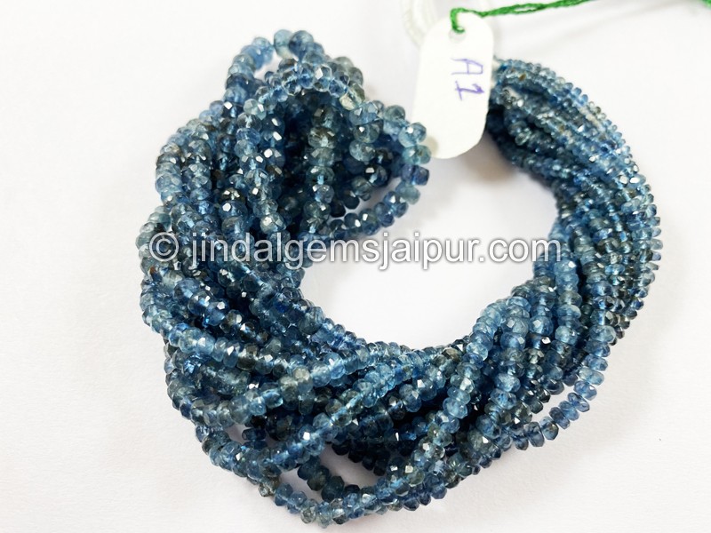 Santa Maria Aquamarine Faceted Roundelle Beads